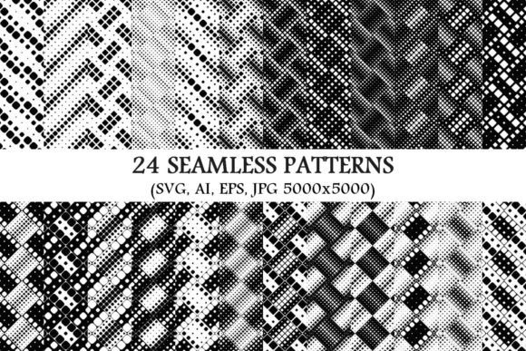 24 Moochrome Seamless Square Patterns