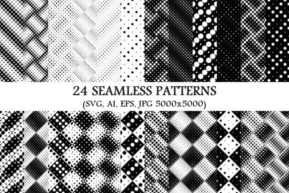 24 Seamless Dot Patterns for Designers & Creators