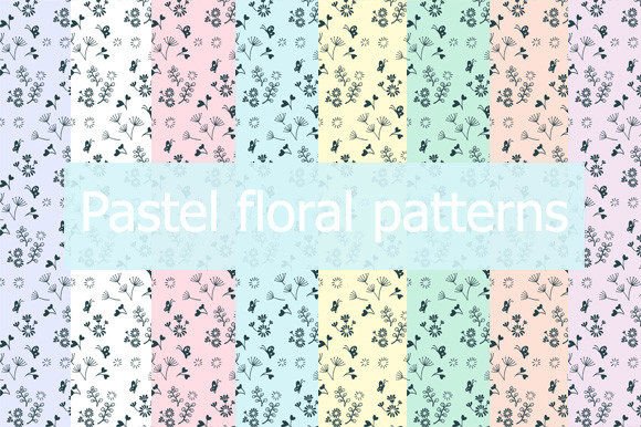 8 Colors of Pastel Floral Patterns: Soft, Versatile, and Ready for Real Creative Work