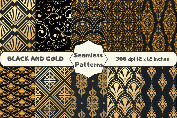 Black Gold Abstract Seamless Patterns: A Practical Guide for Designers and Crafters