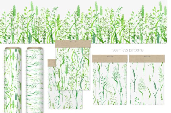 Wild Plants Patterns for Natural, Hand-Drawn Design